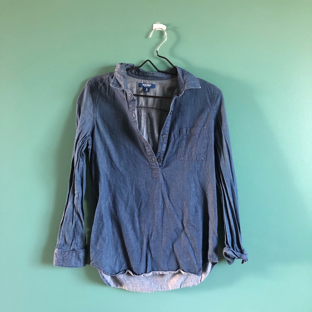 Denim long sleeve shirt